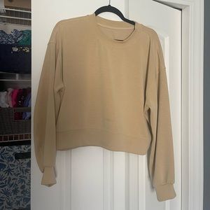 Lululemon Perfectly Oversized Cropped Crew - size 6 - Prosecco